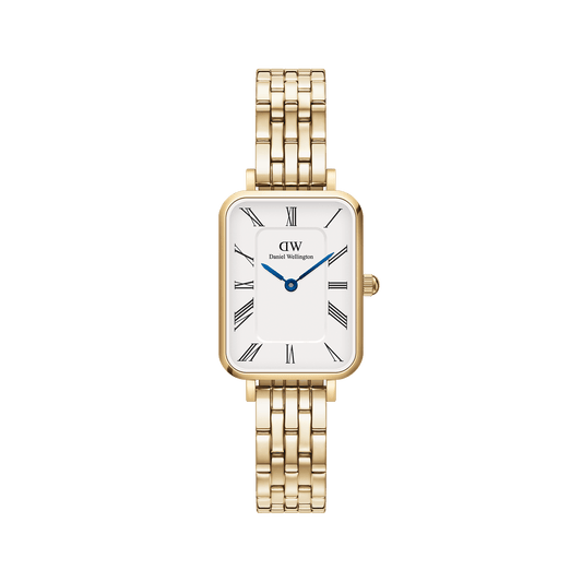 Quadro Roman Numerals 5-Link Gold