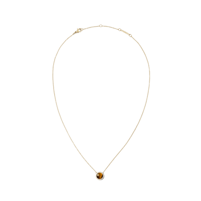 Audrey Necklace Tiger Eye Gold