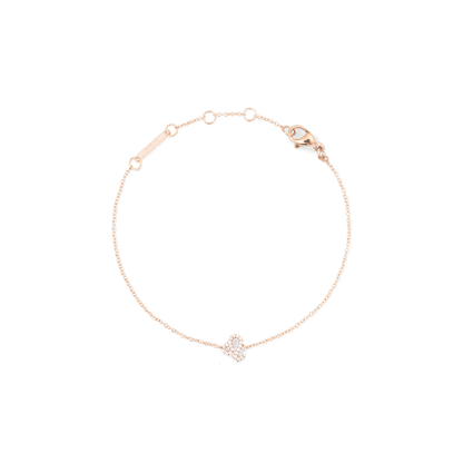 Crystal Zodiac Chain Bracelet Rose Gold