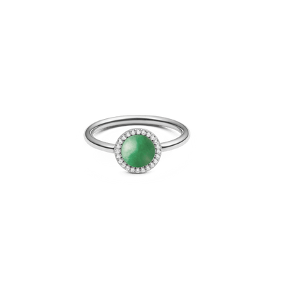 Audrey Ring Jade Silver