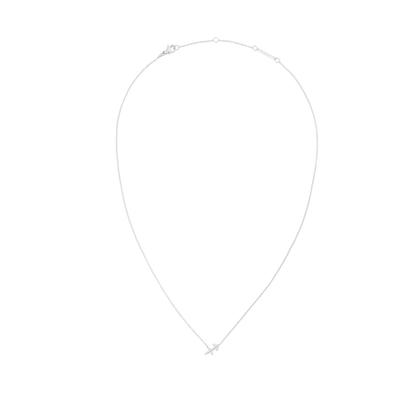 Crystal Zodiac Chain Necklace Silver