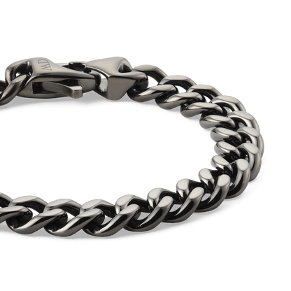 Ellipse Cuban Chain Bracelet Graphite