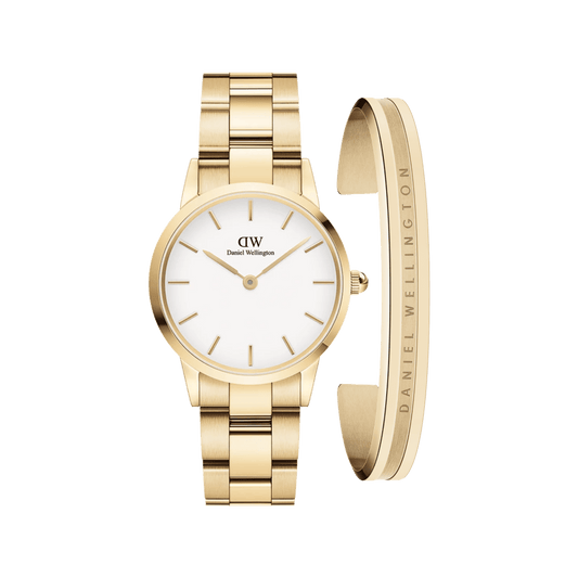 Iconic Link Eggshell White + Elan Bracelet Gold