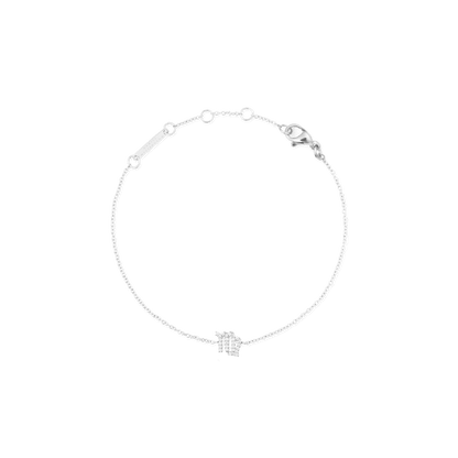 Crystal Zodiac Chain Bracelet Silver
