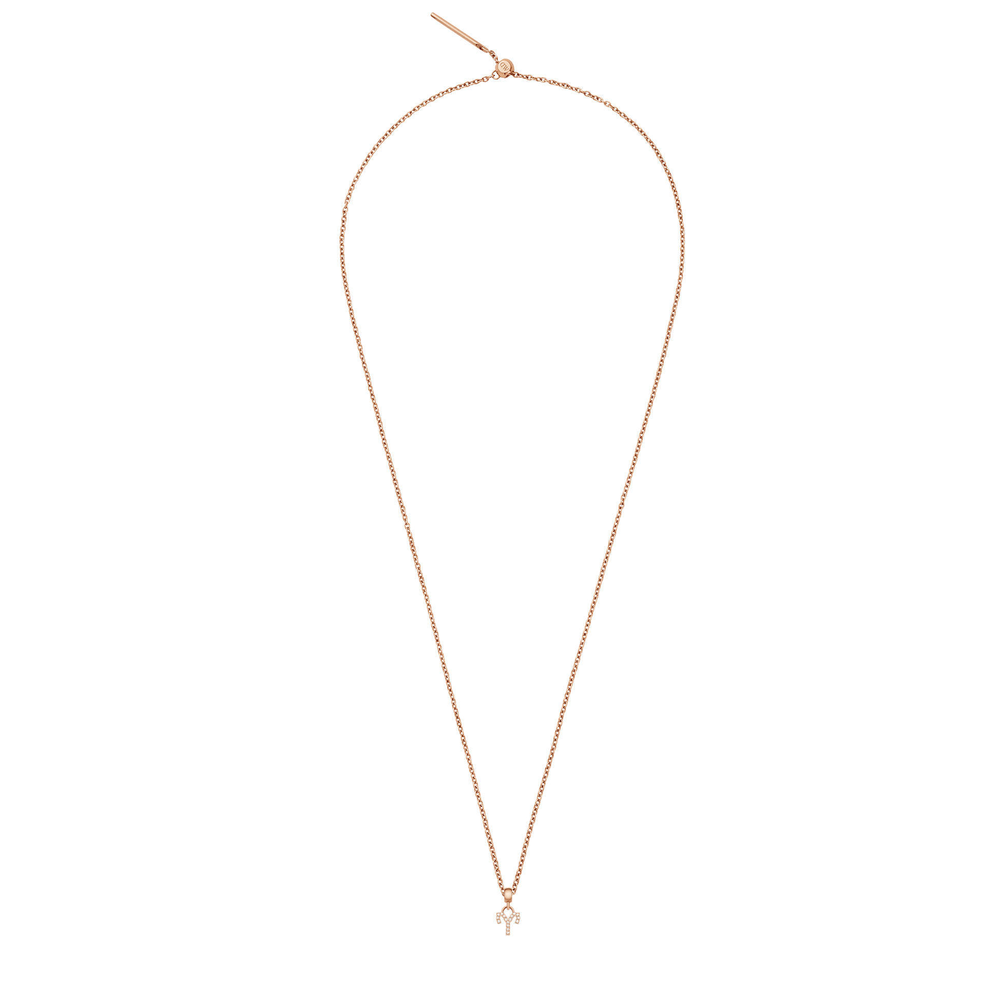 Crystal Zodiac Charm Rose Gold