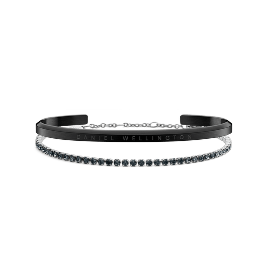 Classic Bracelet Black & Tennis Bracelet Nightfall Silver