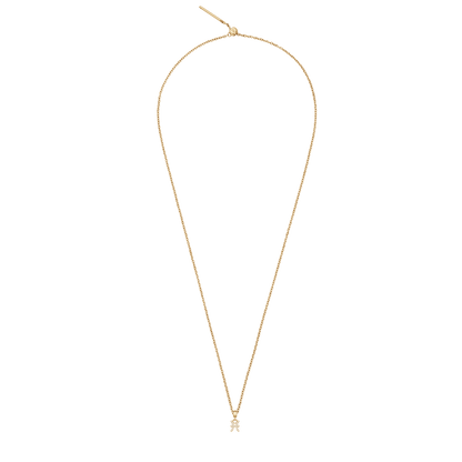 Crystal Zodiac Charm Gold
