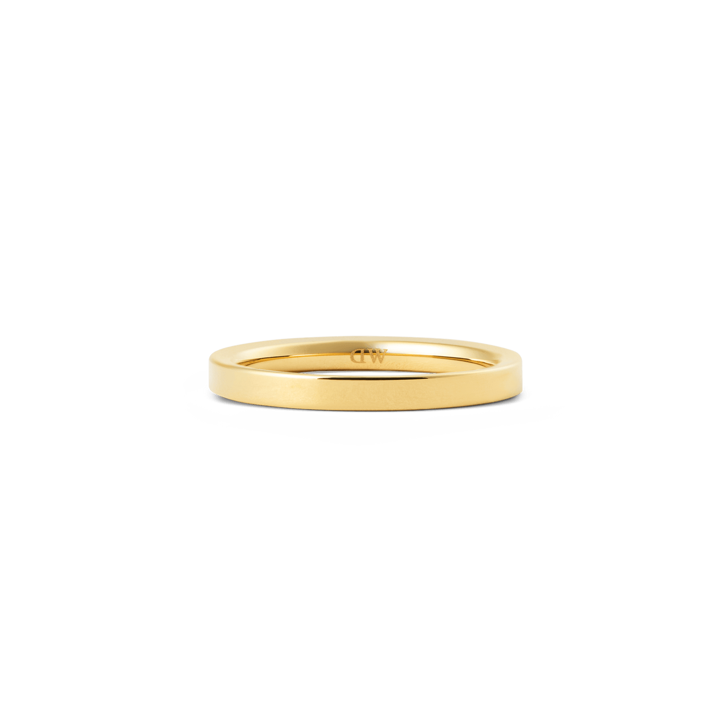 Line Ring Polished Gold 2.5mm