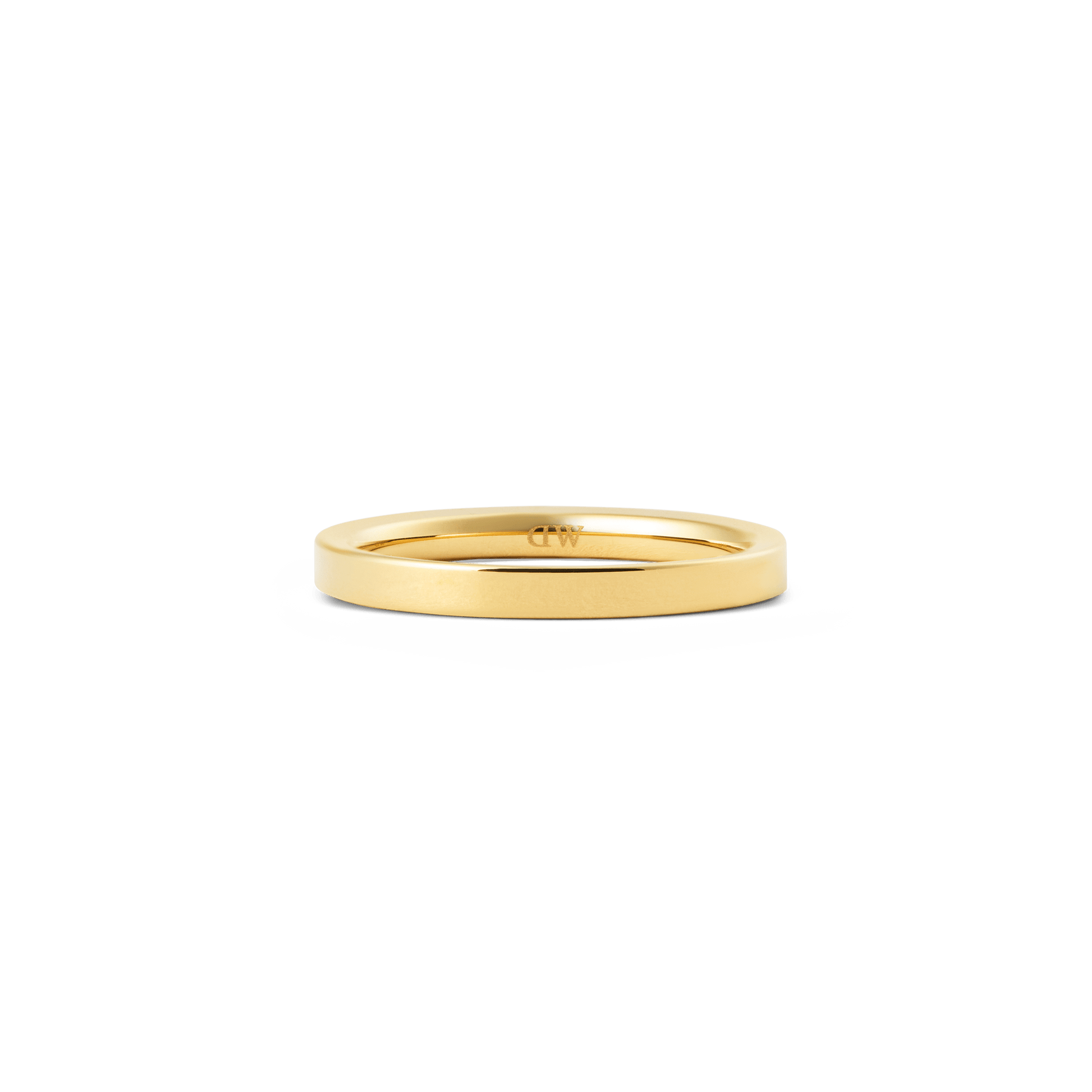 Line Ring Polished Gold 2.5mm