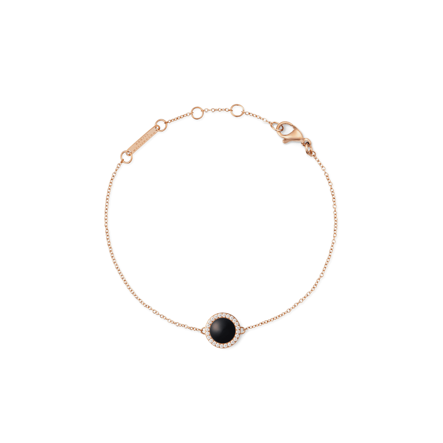 Audrey Bracelet Black Agathe Rose Gold
