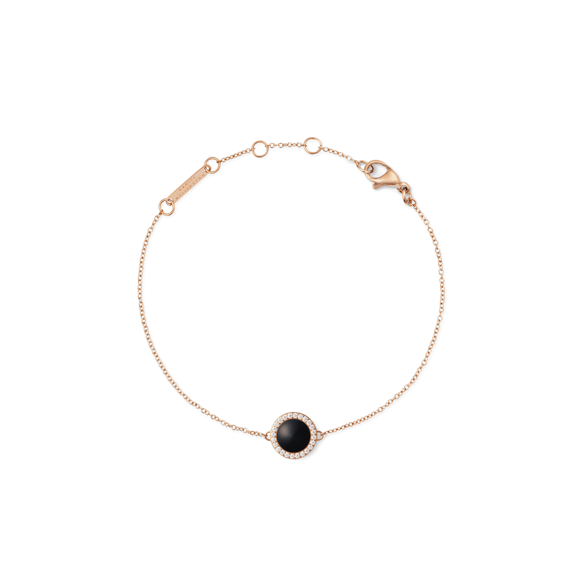 Audrey Bracelet Black Agathe Rose Gold