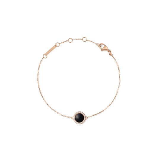 Audrey Bracelet Black Agathe Rose Gold