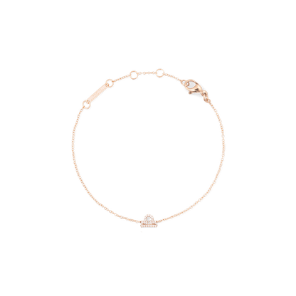 Crystal Zodiac Chain Bracelet Rose Gold