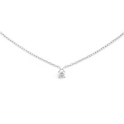 Mirelle Solitaire Necklace Silver