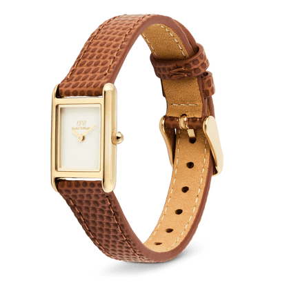 Bound Mini Light Brown Lizard Gold