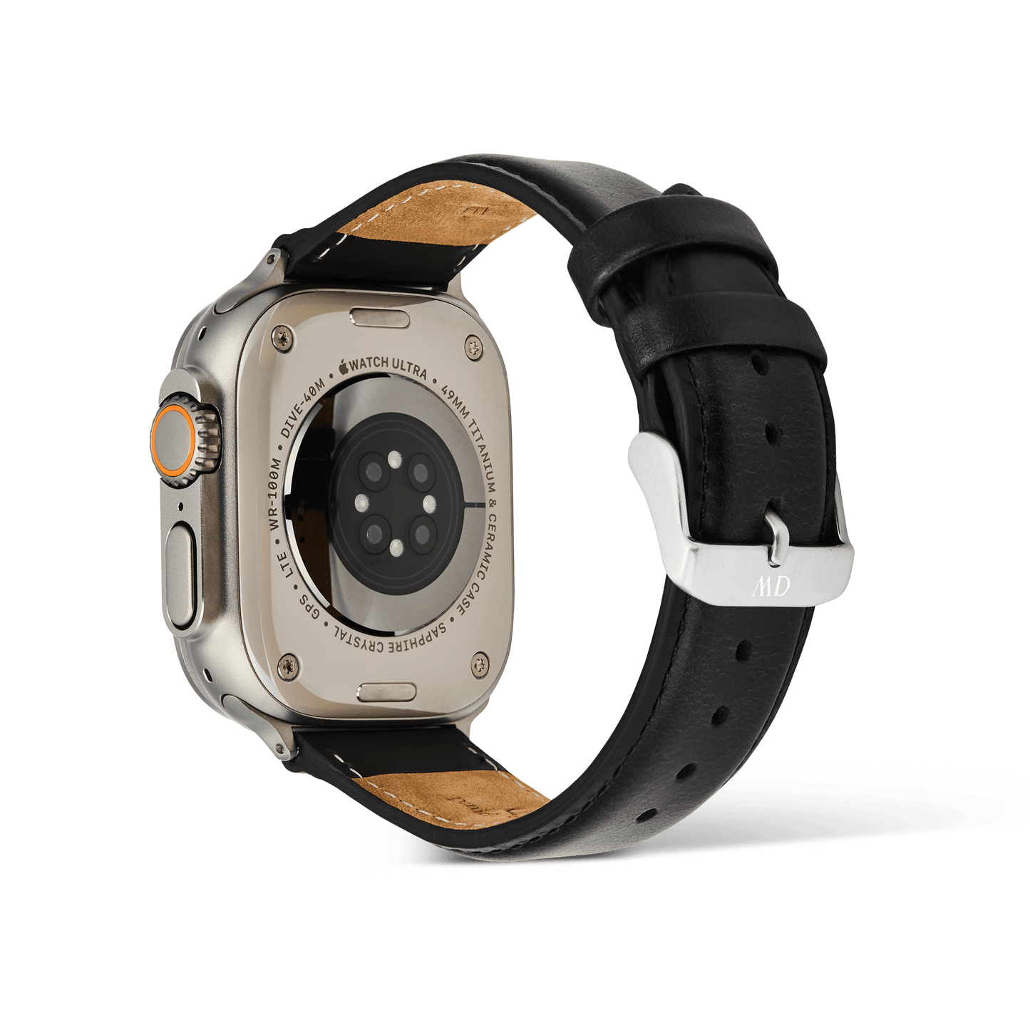 Smartwatch Leather Strap Sheffield Silver