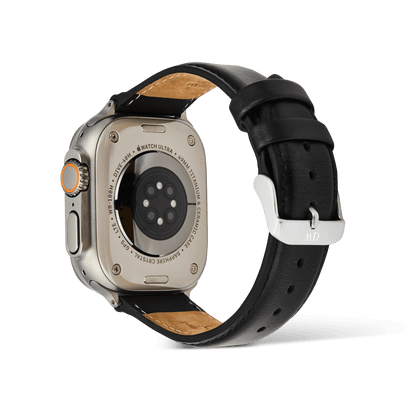 Smartwatch Leather Strap Sheffield Silver