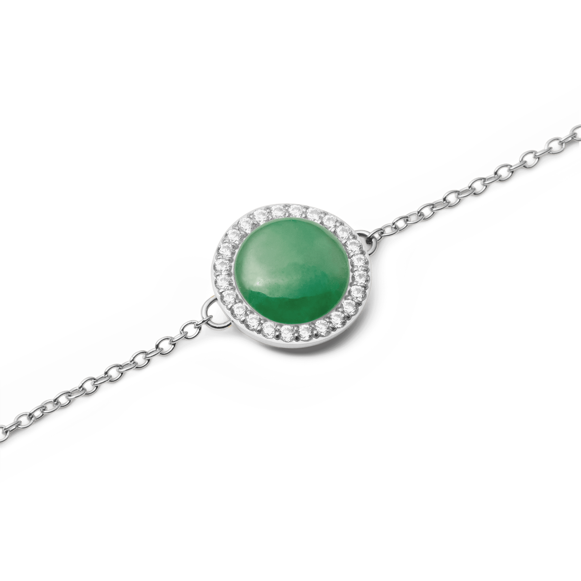 Audrey Bracelet Jade Silver