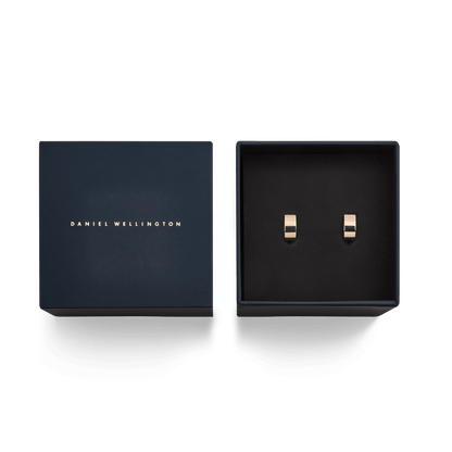Line Earrings Polished Rose Gold 5.5mm
