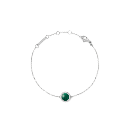Audrey Bracelet Malachite Silver