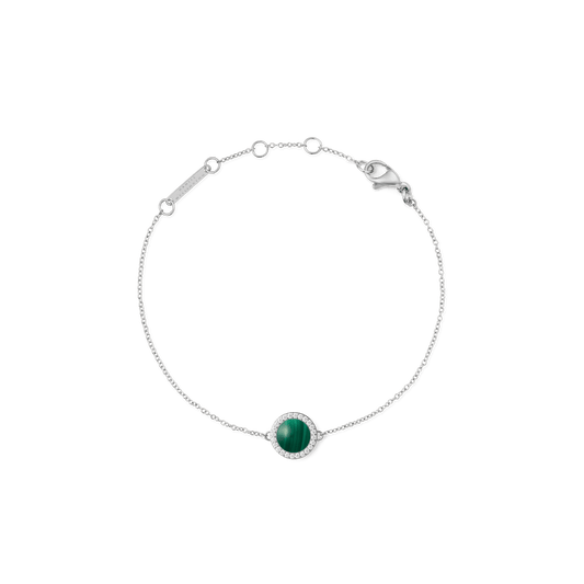 Audrey Bracelet Malachite Silver