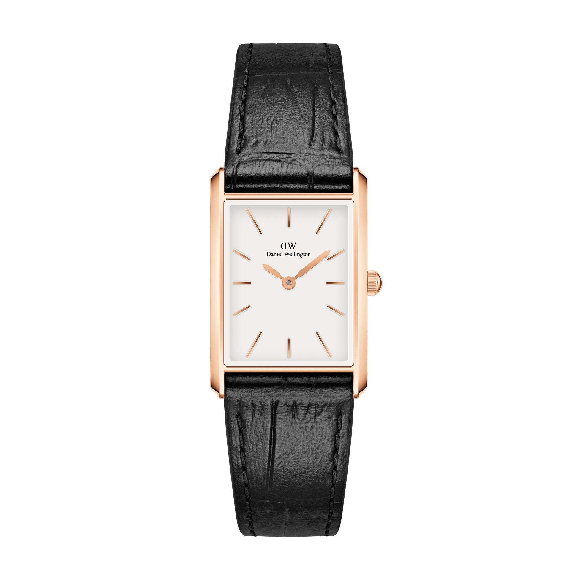 Bound Black Crocodile Rose Gold