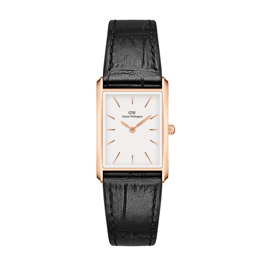 Bound Black Crocodile Rose Gold
