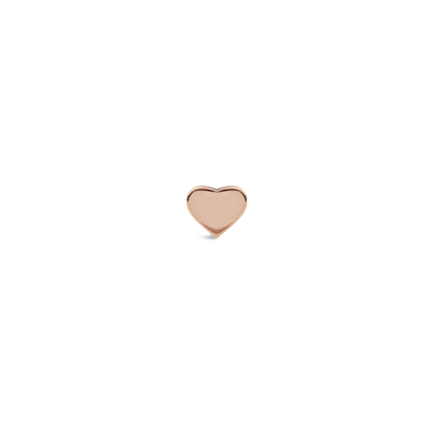 Heart Stud Rose Gold