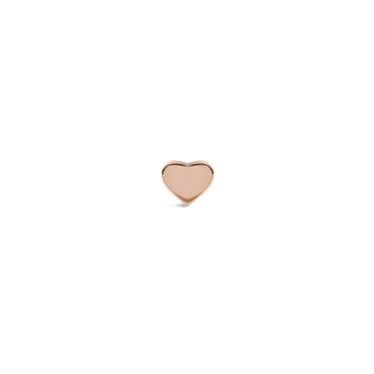 Heart Stud Rose Gold