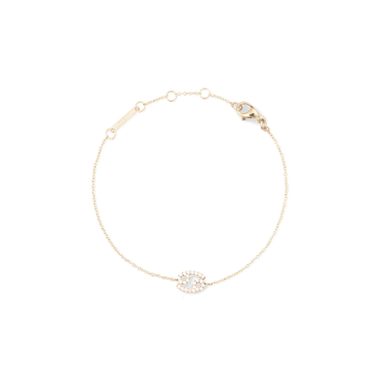 Crystal Zodiac Chain Bracelet Gold