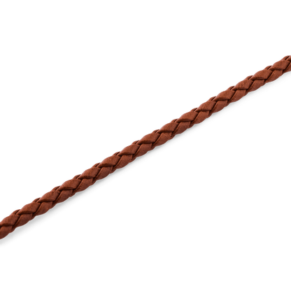 Daniel  Braided Leather Bracelet St Mawes 2.8 Gold