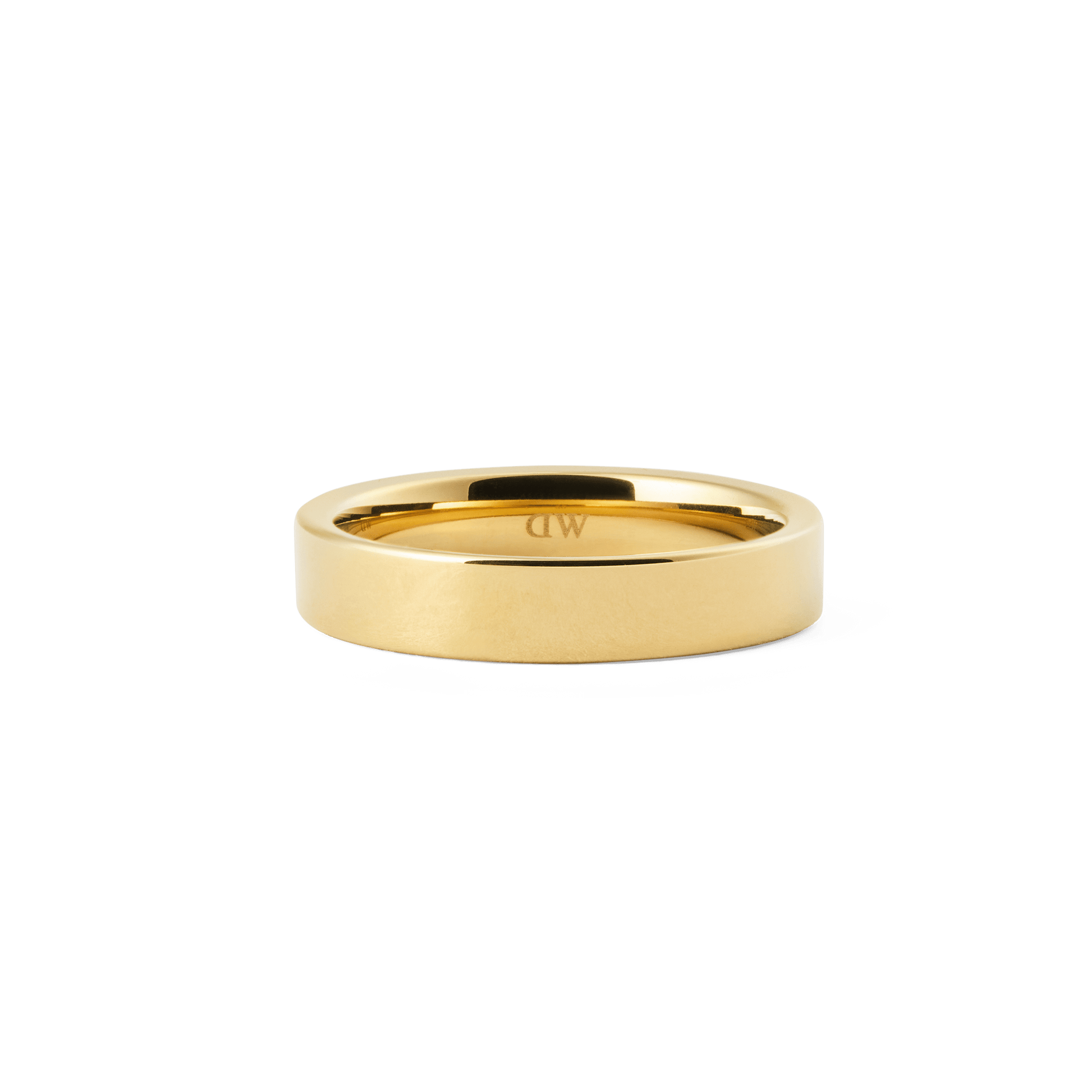 Line Ring Polished Gold 4.5mm