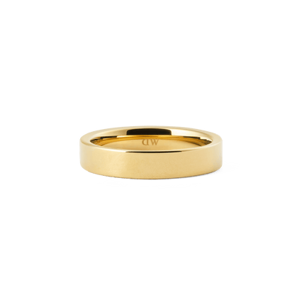 Line Ring Polished Gold 4.5mm