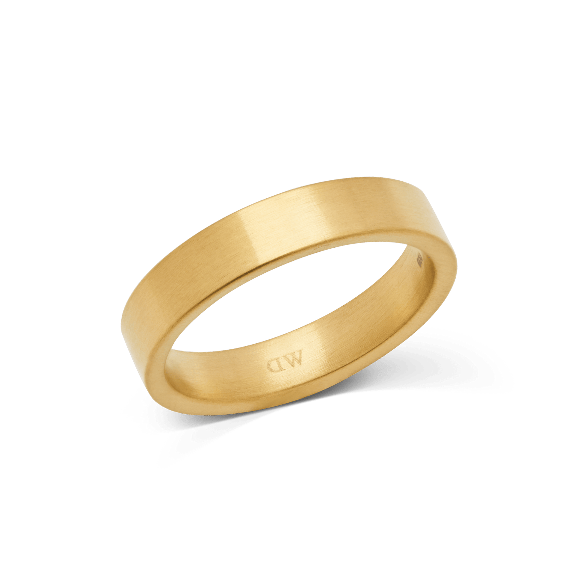 Line Ring Brushed Gold 4.5mm