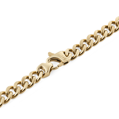 Ellipse Cuban Chain Necklace Gold