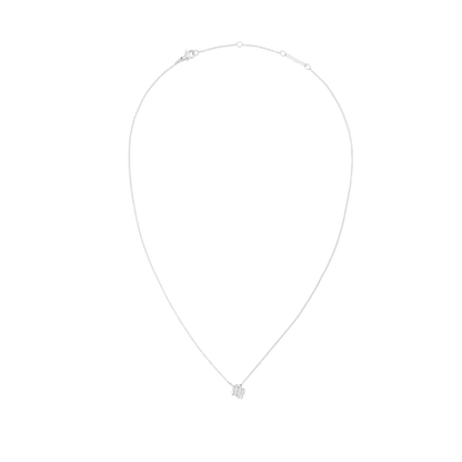 Crystal Zodiac Chain Necklace Silver
