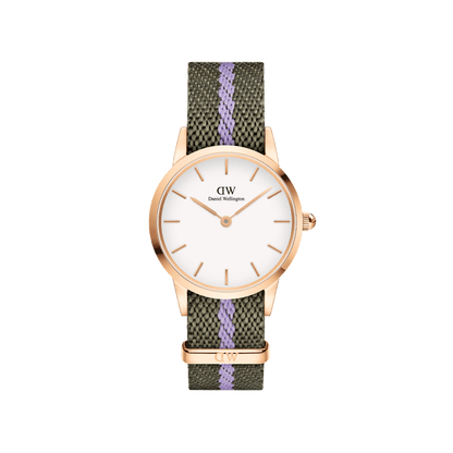 Iconic NATO Green/Purple Rose Gold