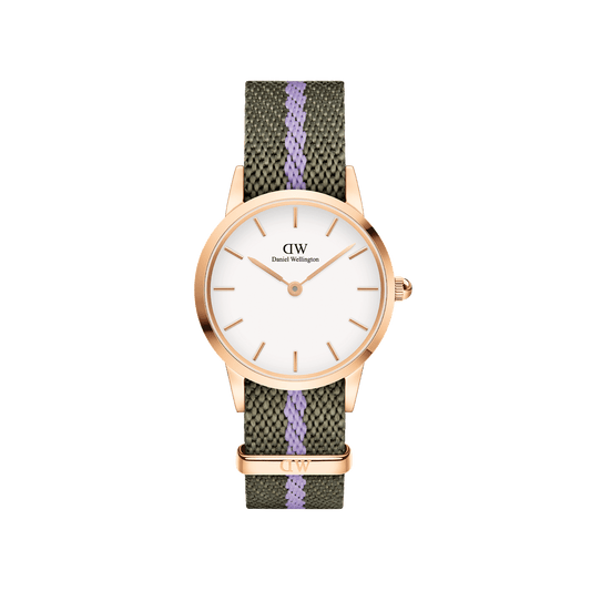Iconic NATO Green/Purple Rose Gold