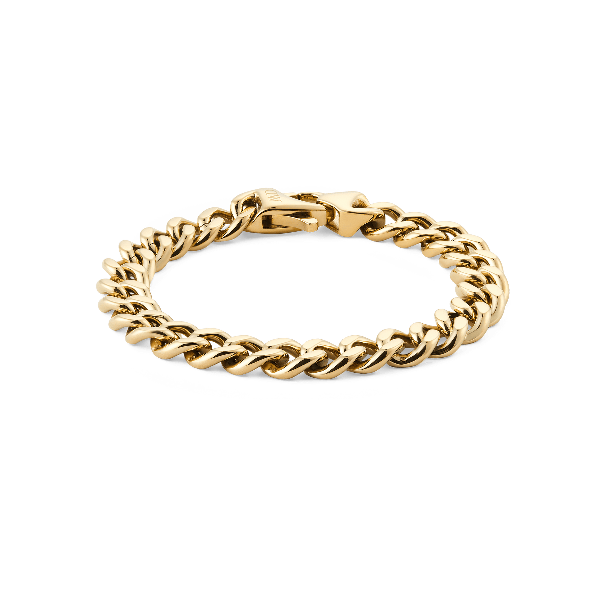 Ellipse Cuban Chain Bracelet Gold