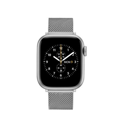 Smartwatch Strap Sandblasted Mesh Silver