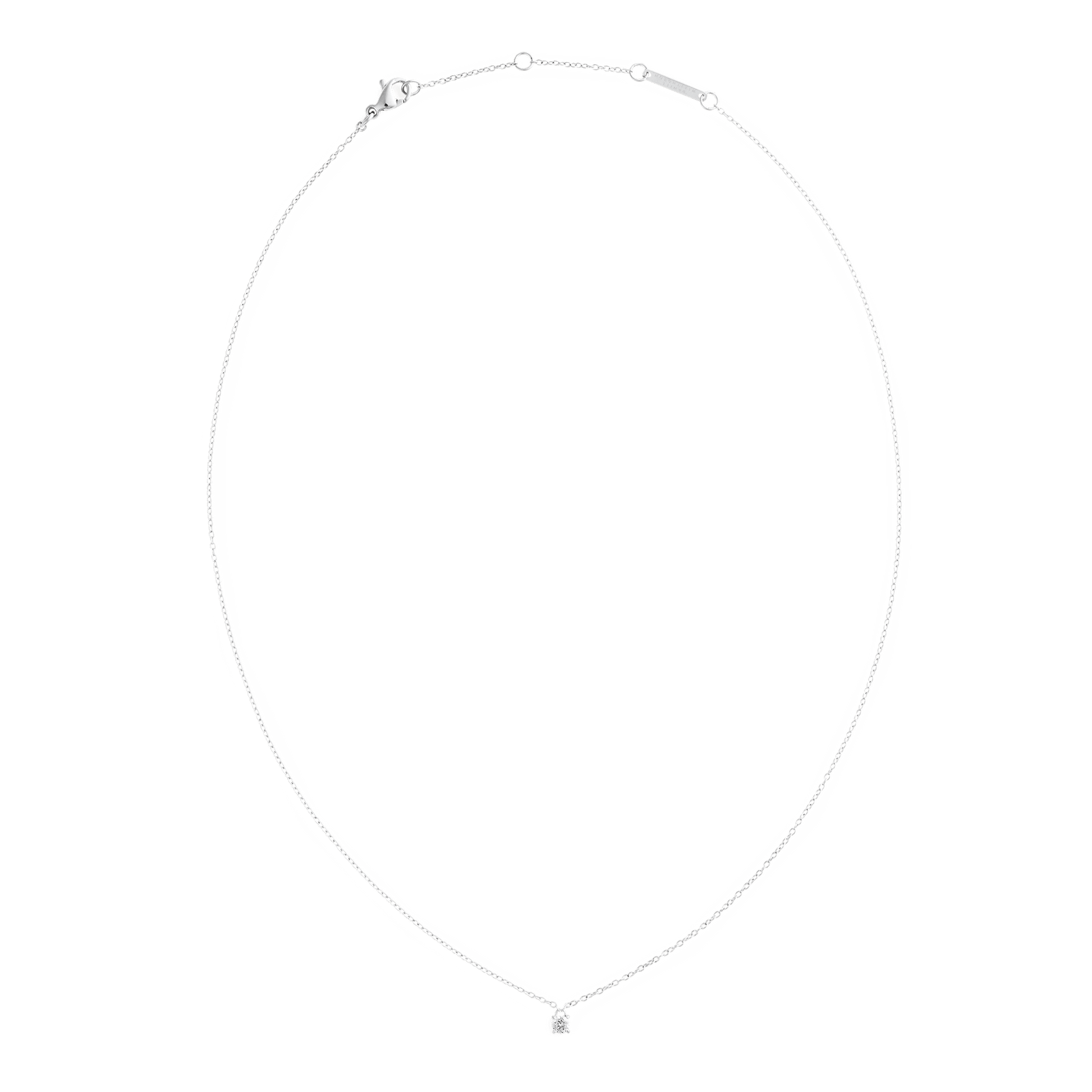 Mirelle Solitaire Necklace Silver