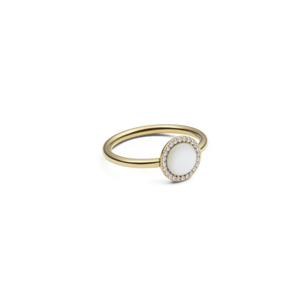 Audrey Ring Mother of Pearl Gold