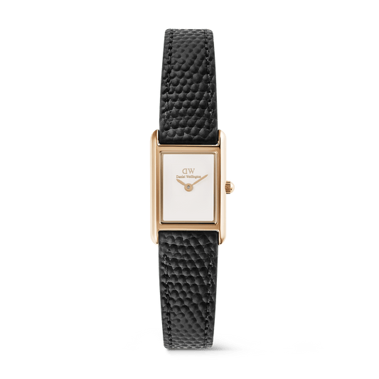 Bound Mini Black Lizard Rose Gold