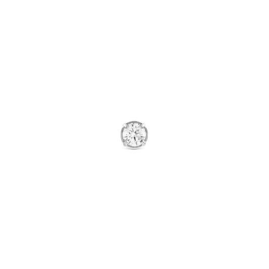 Crystal Stud Silver