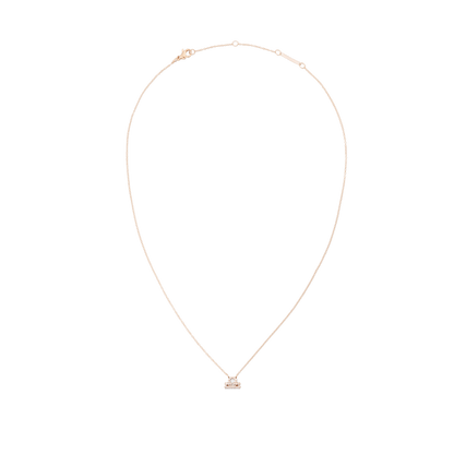 Crystal Zodiac Chain Necklace Rose Gold