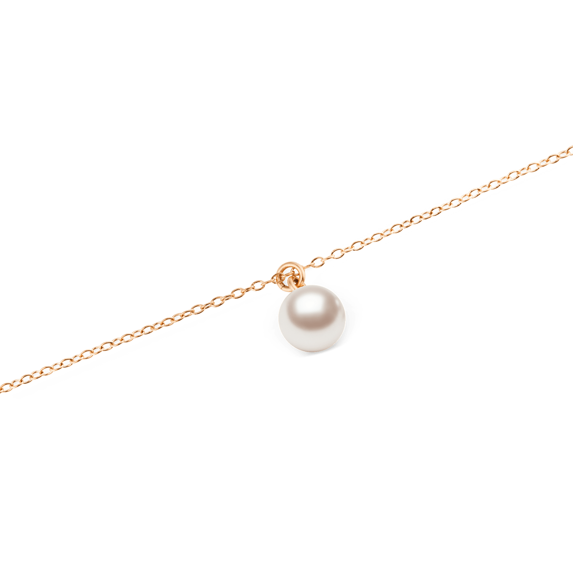 Pearl Necklace Rose Gold