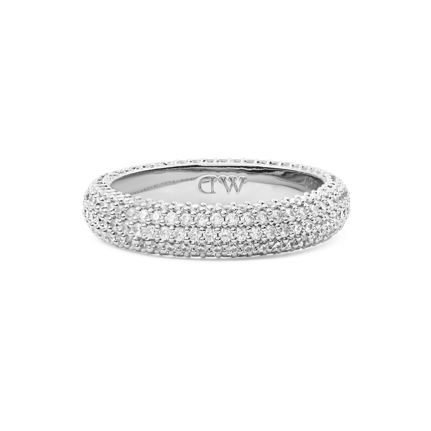 Pavé Ring Silver 5 mm