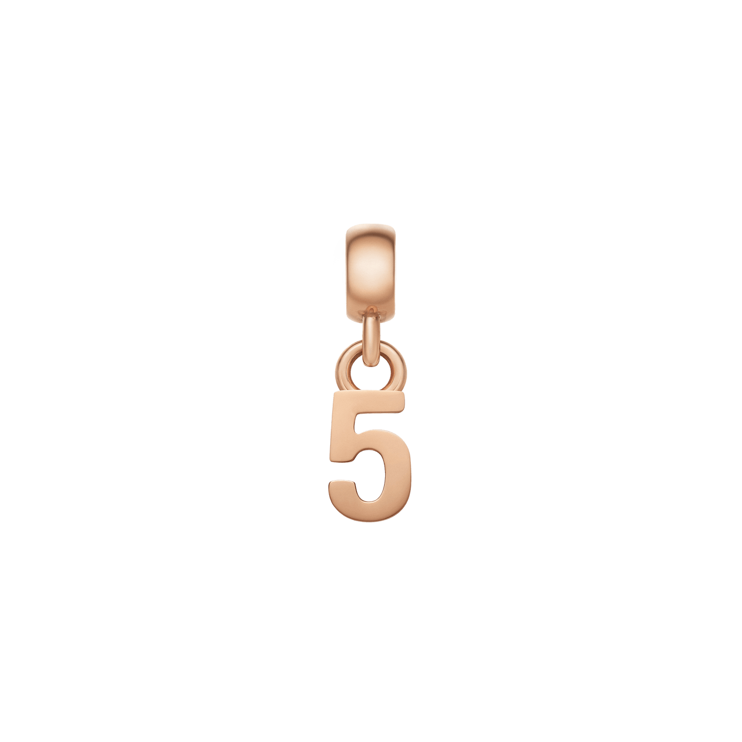 Number Charm Rose Gold