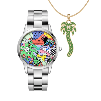 Steven Harrington x DW SET: Iconic Link Multicolor & Palm Tree Charm