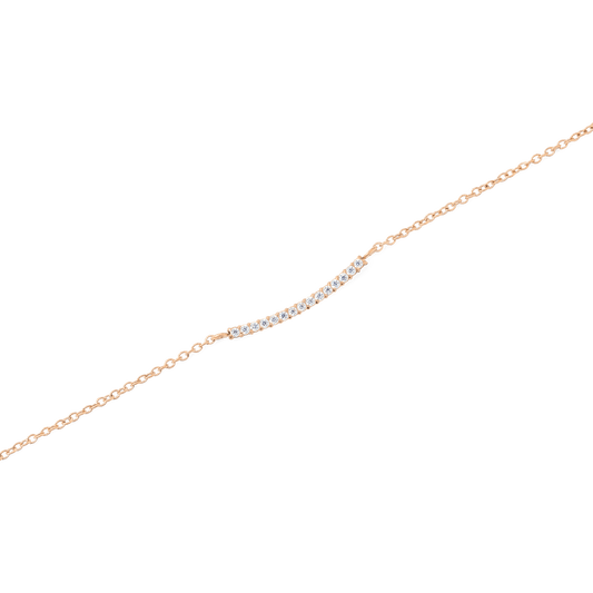 Mirelle Eternity Necklace Rose Gold